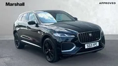 Metallic santorini black Used 2021 Jaguar F-Pace R-Dynamic SUV | £33,110 (Fair price)