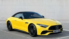 Sun yellow Used 2023 Mercedes SL43 AMG Premium Plus Cabriolet | £73,907