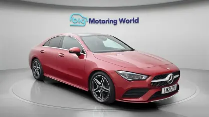 Used Mercedes CLA180 AMG line 136 HP (100 kW) 2021 Red Coupe