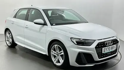 Used Audi A1 Sportback S-Line 110 HP (80 kW) 2020 White Hatchback