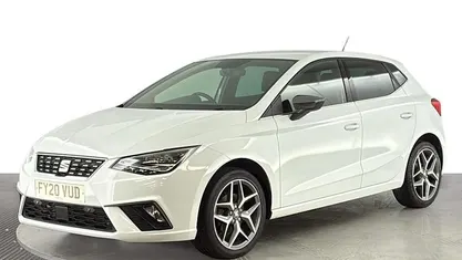 Used Seat Ibiza XCELLENCE Lux 116 HP (85 kW) 2020 White Hatchback