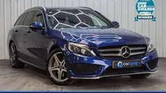 Blue Used 2017 Mercedes C250 AMG Line Premium Plus Estate | £14,995 (Fair price)
