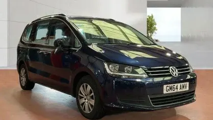 Used VW Sharan SE 140 HP (102 kW) 2015 Blue MPV