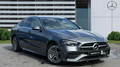 Second-hand Mercedes C300e AMG line 313 CP (230 kW) 2024 Gri Berlinǎ