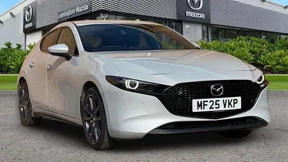 Used Mazda 3 Exclusive-Line 140 HP (102 kW) 2025 White Hatchback