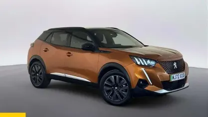 Used Peugeot e-2008 Premium 100 kW (136 HP) 2022 Orange SUV