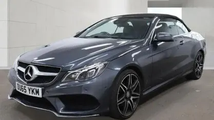 Used Mercedes E200 AMG line 184 HP (135 kW) 2015 Grey Cabriolet