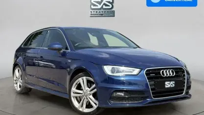Usado Audi A3 Sportback S-Line 184 CV (135 kW) 2015 Azul Utilitario