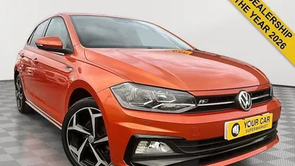 Used VW Polo R-line 116 HP (85 kW) 2019 Orange Hatchback