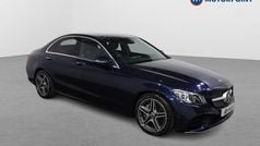 Blue Used 2020 Mercedes C300 AMG line Sedan | £23,149 (Fair price)