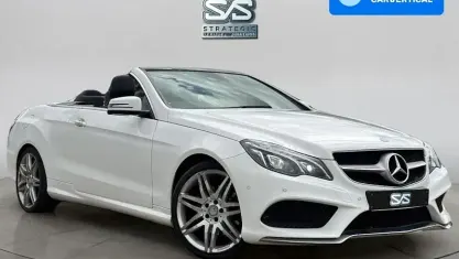Used Mercedes E220 AMG line 177 HP (130 kW) 2015 White Cabriolet