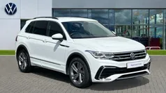 Pure white Used 2023 VW Tiguan R-line Edition SUV | £27,734 (Fair price)