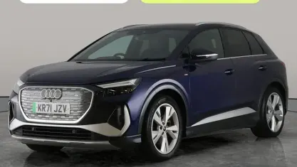 Used Audi Q4 e-tron S-Line 150 kW (204 HP) 2021 Blue SUV