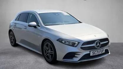 Used Mercedes A200 AMG line 150 HP (110 kW) 2021 Silver Hatchback
