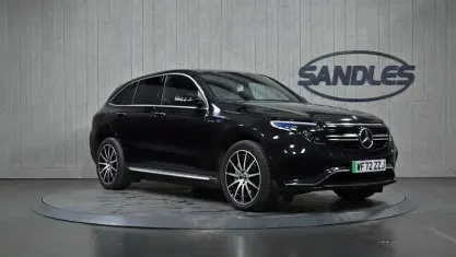 Used Mercedes EQC400 AMG line 300 kW (408 HP) 2022 Black SUV