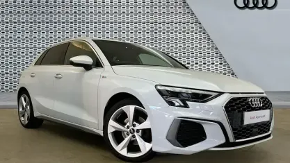 Used Audi A3 Sportback S-Line 110 HP (80 kW) 2023 White Hatchback