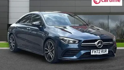 Used Mercedes CLA35 AMG Premium 306 HP (225 kW) 2022 Blue Coupe