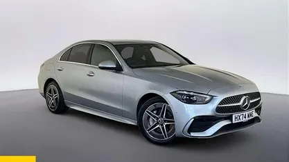 Used Mercedes C300e AMG Line Premium 313 HP (230 kW) 2023 Silver Sedan