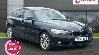 Used BMW 118 Sport Line 136 HP (100 kW) 2019 Black Hatchback