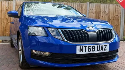 Used Skoda Octavia SE Technology 116 HP (85 kW) 2018 Blue Hatchback
