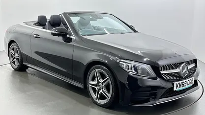 Used Mercedes C220 AMG Line Premium Plus 194 HP (142 kW) 2019 Black Cabriolet