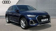 Blue Used 2021 Audi Q5 S-Line SUV | £29,095 (Fair price)