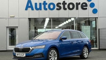 Used Skoda Octavia SE L First Edition 150 HP (110 kW) 2020 Blue Estate