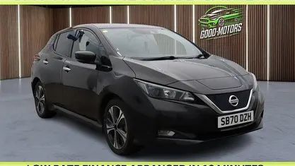 Black Used 2020 Nissan Leaf N-Connecta Hatchback | £9,777 (Fair price)
