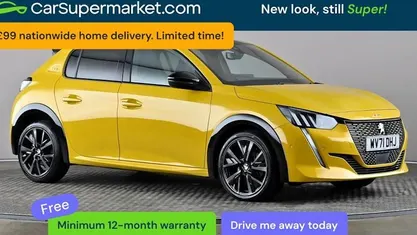 Used Peugeot 208 Premium 131 HP (96 kW) 2021 Yellow Hatchback