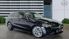 Black Used 2023 Mercedes C200 AMG line Estate | £24,942 (Super price)