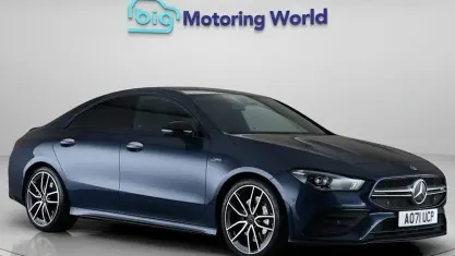 Used Mercedes CLA35 AMG Premium 306 HP (225 kW) 2021 Blue Sedan