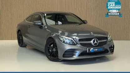 Used Mercedes C200 AMG line 184 HP (135 kW) 2019 Grey Coupe