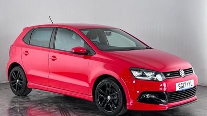 Begagnad VW Polo R-line 110 HK (80 kW) 2017 Röd Halvkombi