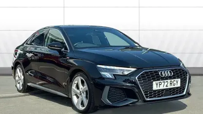 Used Audi A3 S-Line 150 HP (110 kW) 2022 Black Sedan