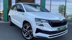Moon white metallic Used 2024 Skoda Karoq SportLine SUV | £28,249 (Fair price)