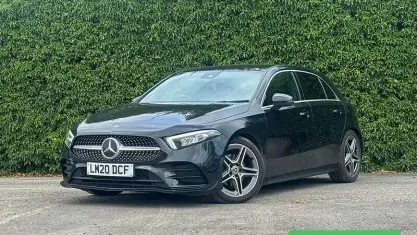 Used Mercedes A180 AMG line 136 HP (100 kW) 2020 Black Hatchback