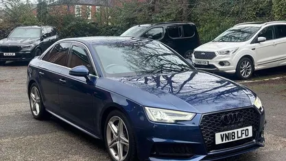 Blue Used 2017 Audi A4 S-Line Sedan | £10,000 (Fair price)
