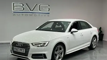 Używany Audi A4 S-Line 150 KM (110 kW) 2017 Biały Sedan/Limuzyna