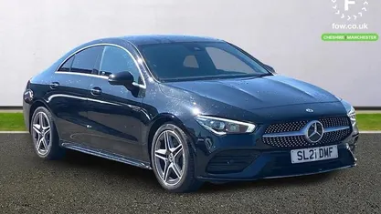 Used Mercedes CLA250 AMG line 224 HP (164 kW) 2021 Black Sedan