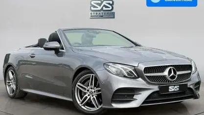 Used Mercedes E220 AMG line 194 HP (142 kW) 2018 Grey Cabriolet