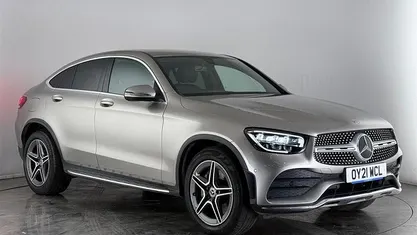 Used Mercedes GLC220 AMG line 194 HP (142 kW) 2021 Silver Coupe