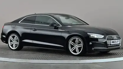 Used Audi A5 S-Line 150 HP (110 kW) 2019 Black Coupe