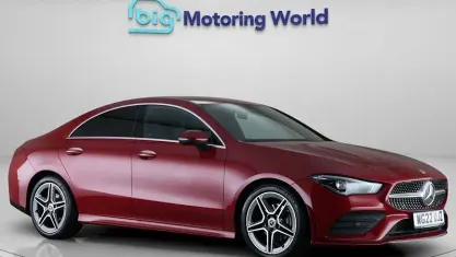 Used Mercedes CLA180 AMG line 136 HP (100 kW) 2022 Red Coupe