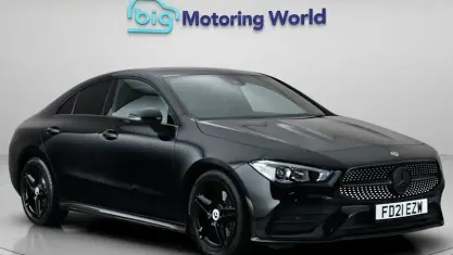 Used Mercedes CLA200 AMG line 163 HP (119 kW) 2021 Black Coupe