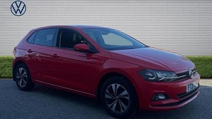 Begagnad VW Polo Match 95 HK (69 kW) 2021 Röd Halvkombi