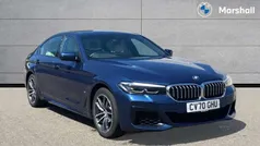 Phytonic blue metallic paint Used 2020 BMW 530e M Sport Sedan | £25,190 (Fair price)