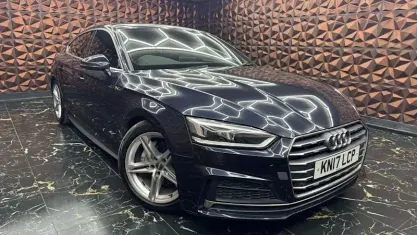 Used Audi A5 Sportback S-Line 190 HP (139 kW) 2017 Blue Hatchback