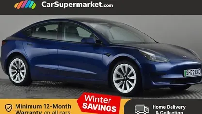Blue Used 2022 Tesla Model 3 RWD Sedan | £18,676 (Fair price)