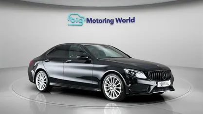 Used Mercedes C250 AMG line 204 HP (150 kW) 2018 Black Sedan