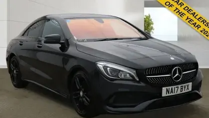 Used Mercedes CLA220 AMG line 177 HP (130 kW) 2017 Black Coupe